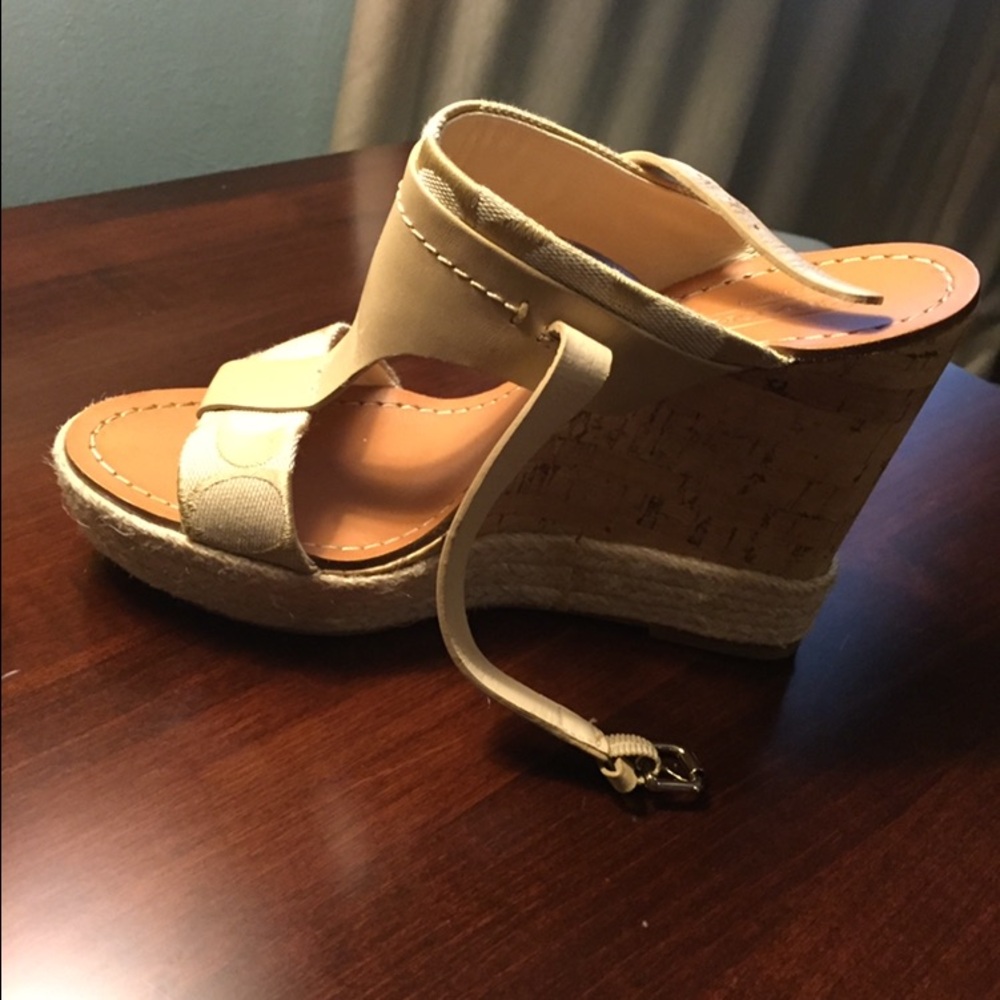 Coach wedge sandals
